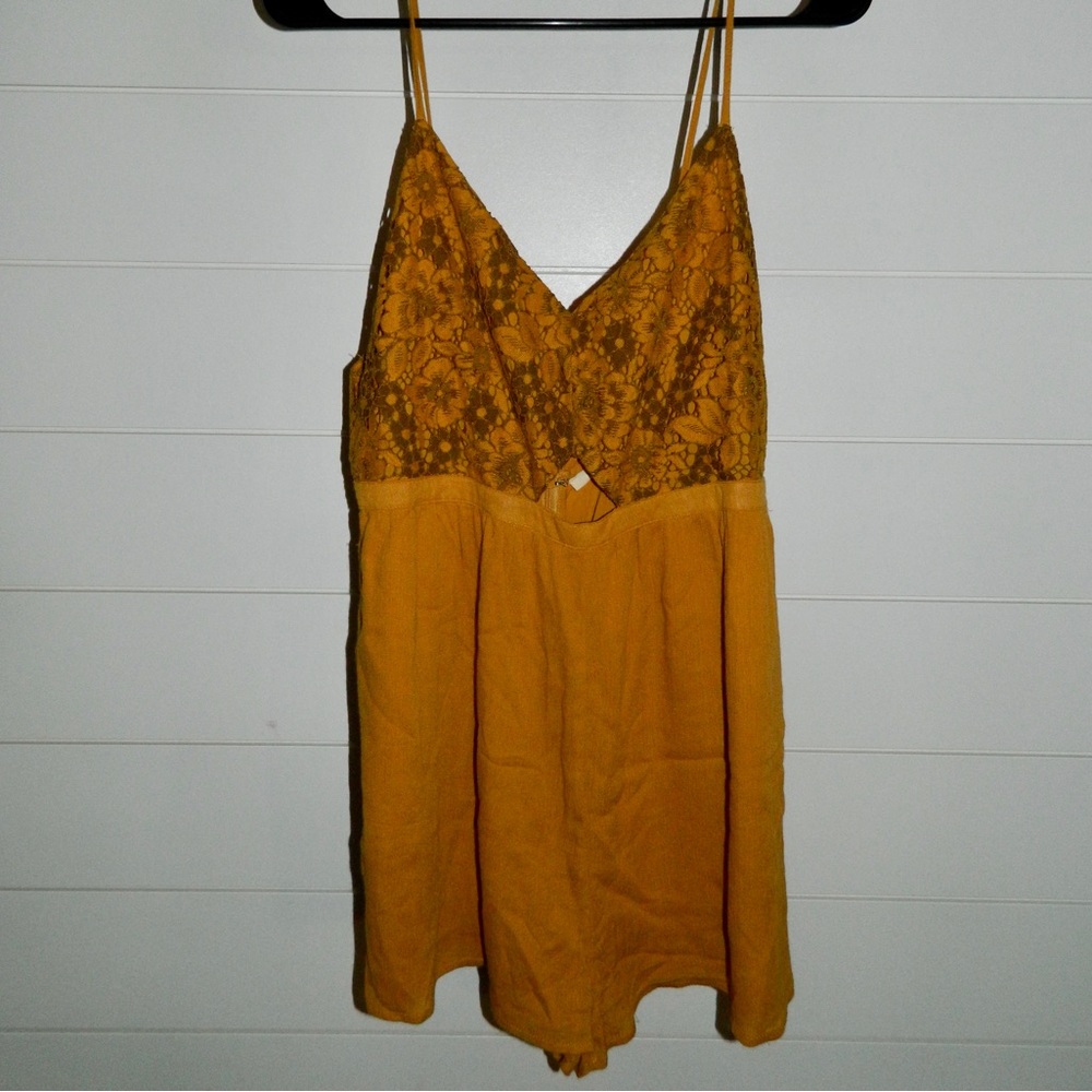 Urban Outfitters Mustard Yellow Romper